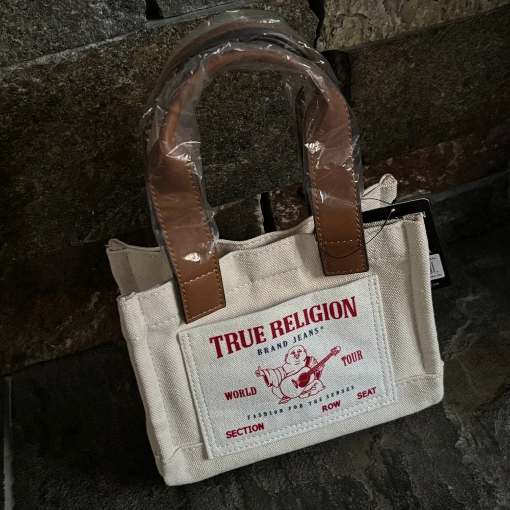 NWT True Religion Mini Tote Bag - Picture 10 of 10